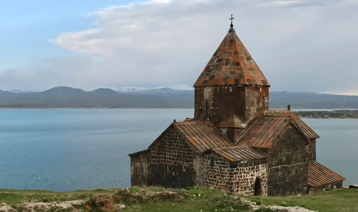 Sevanavank monastery above Lake Sevan